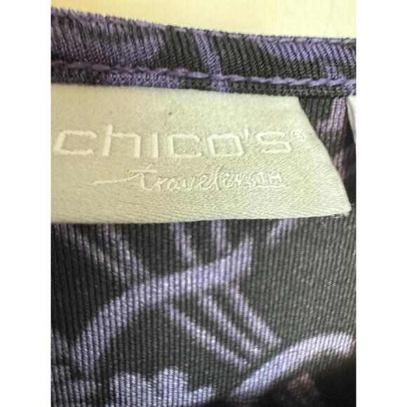 Chicos Traveler Sz 16-18 Signature Wrinkle Resistant Stretch Classic Sophisticat - Picture 2 of 3